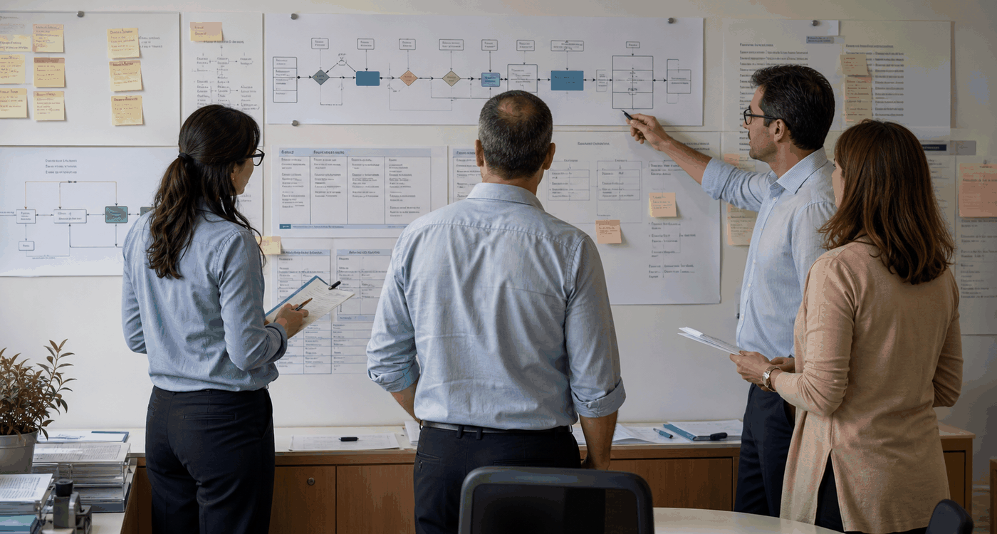 Mapa de trabajo para priorizar procesos, datos y automatizaciones con IA