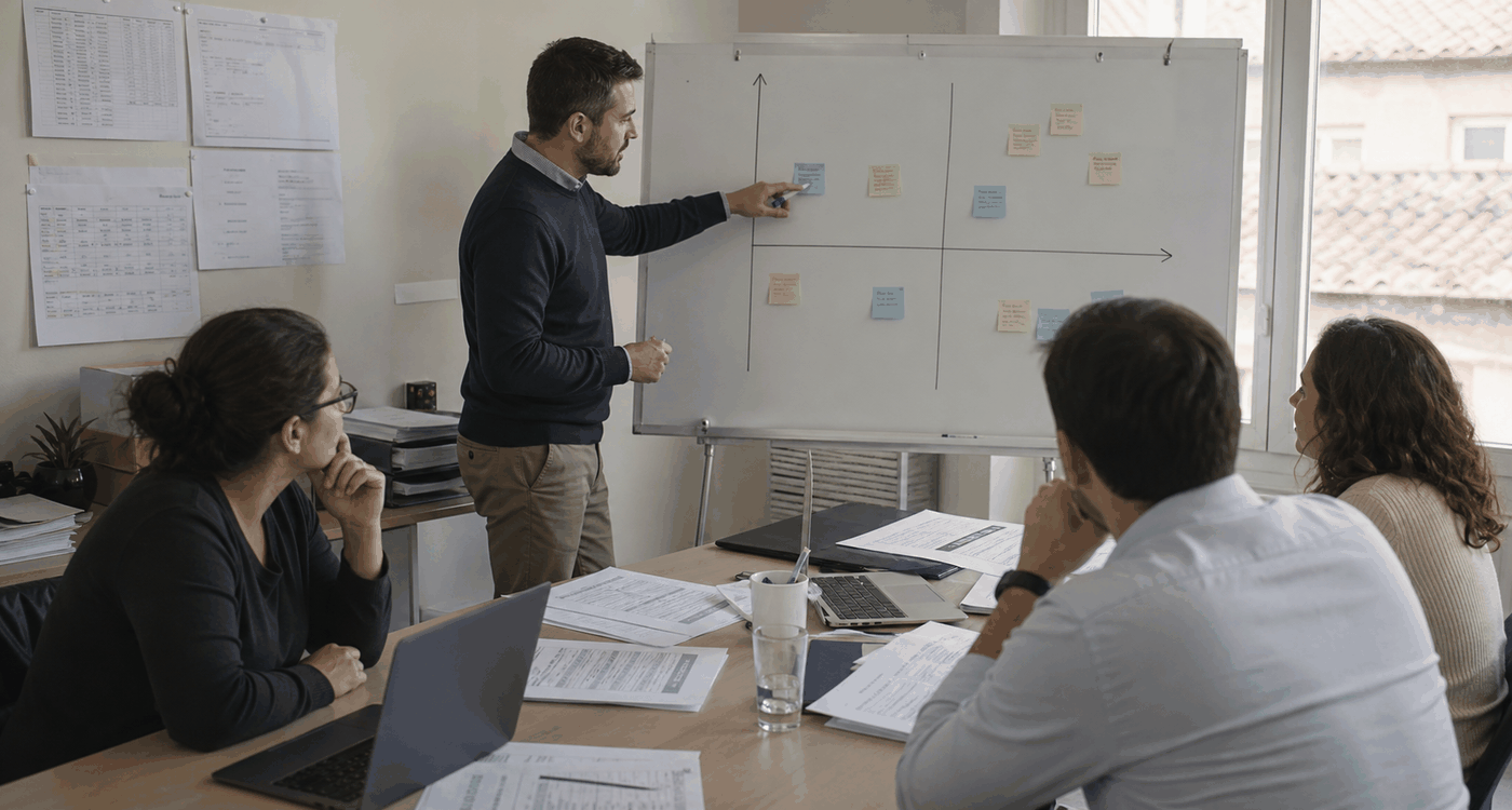 Mapa de trabajo para priorizar procesos, datos y automatizaciones con IA